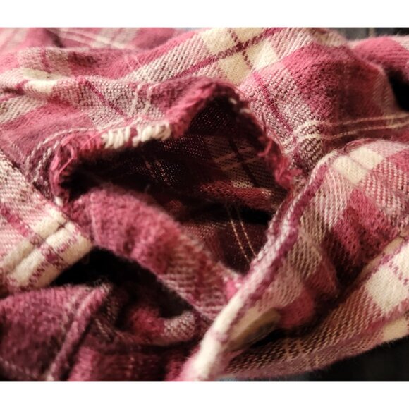 Gander Mountain Guide Series Shirt Womens L Flannel Cotton Button Outdoor Wine P - Picture 8 of 8
